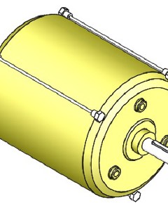 Motor 0,37kW 1Ph 127/254V 60Hz IP55 FS1 1110rpm η66